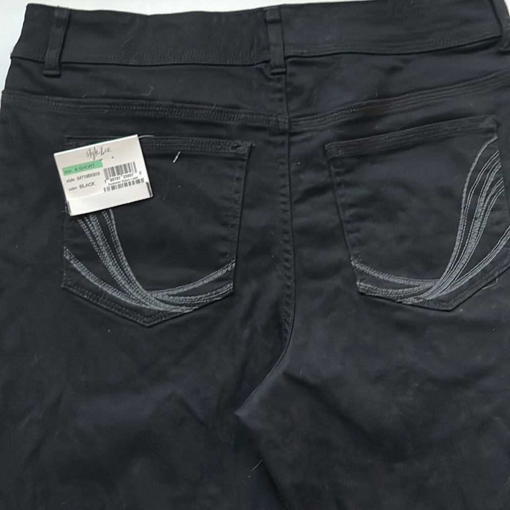Style & Co Black Cotton Jeans NWT - Picture 5 of 8
